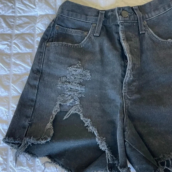 Agolde Dee ultra high rise denim in faded black - Picture 3 of 11